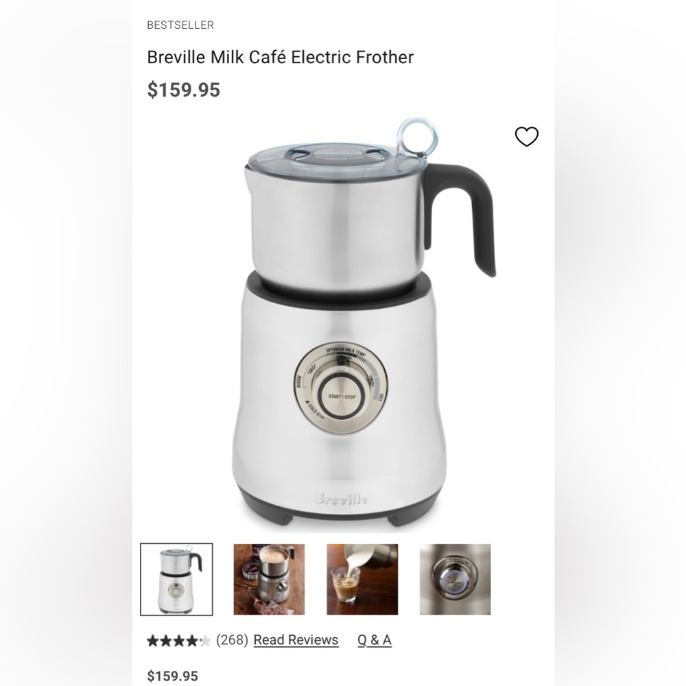 Breville Milk Café Electric Frother BRAND NEW